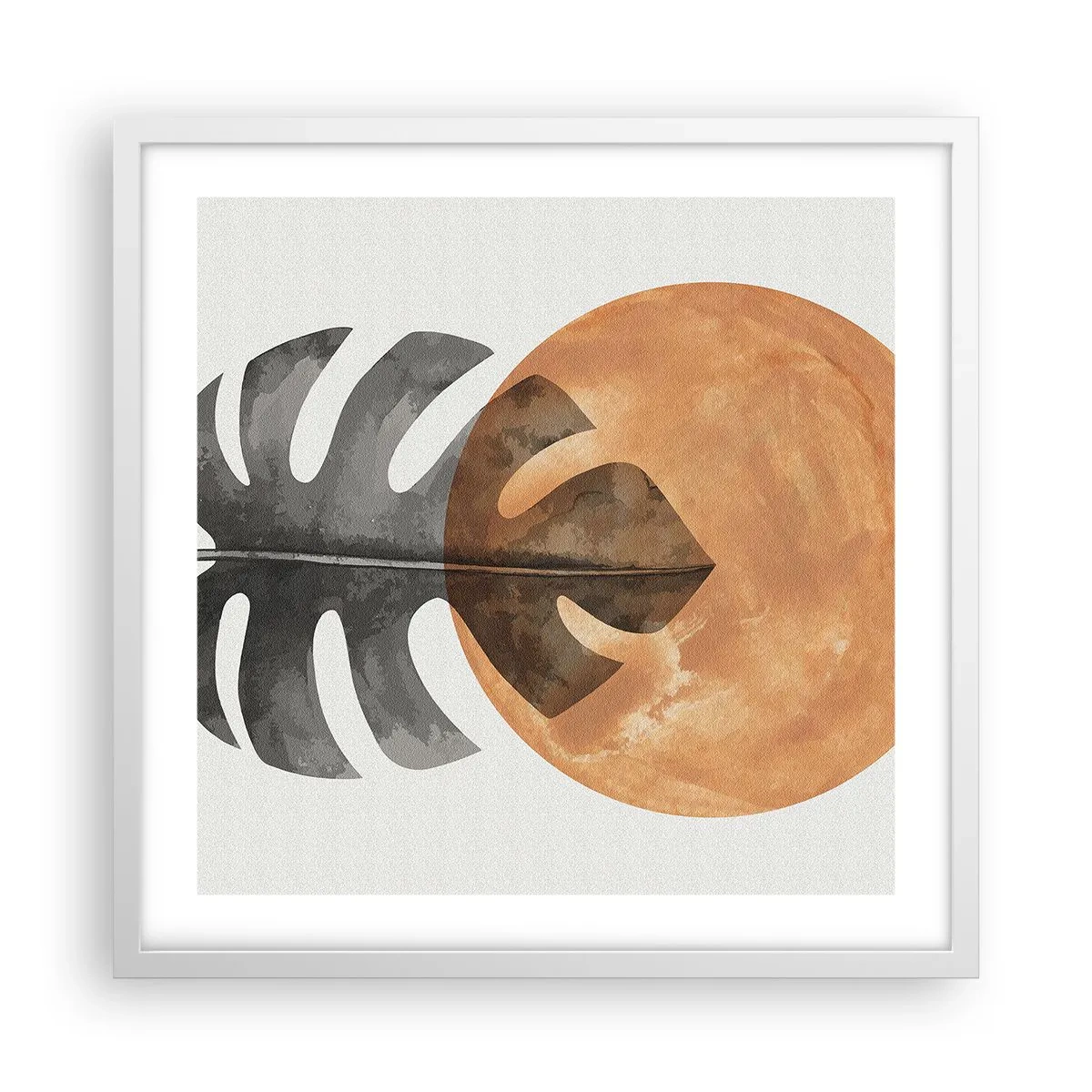 Pôster em moldura branca - Sempre o sol - 50x50 cm