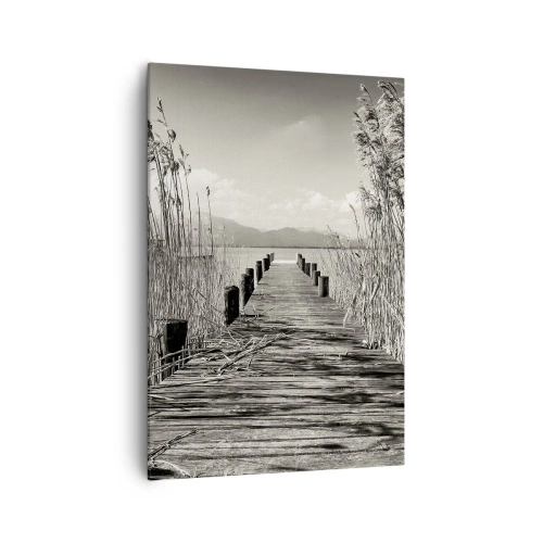 Quadro em tela - No silêncio da relva - 70x100 cm