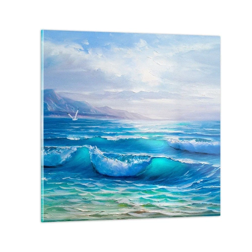 Quadro em vidro - Conforta e consola - 40x40 cm