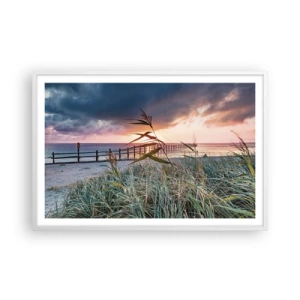 Pôster em moldura branca - O vento não leva - 91x61 cm