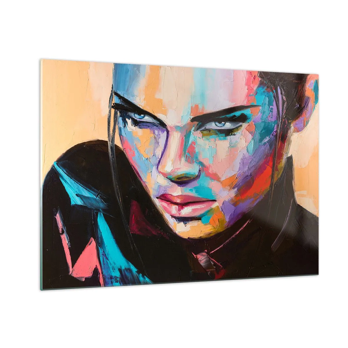 Quadro em vidro - Coração selvagem - 100x70 cm