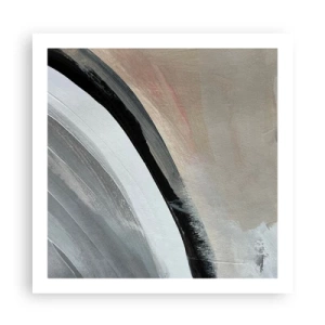 Pôster - Composição: arco preto e cinza - 60x60 cm