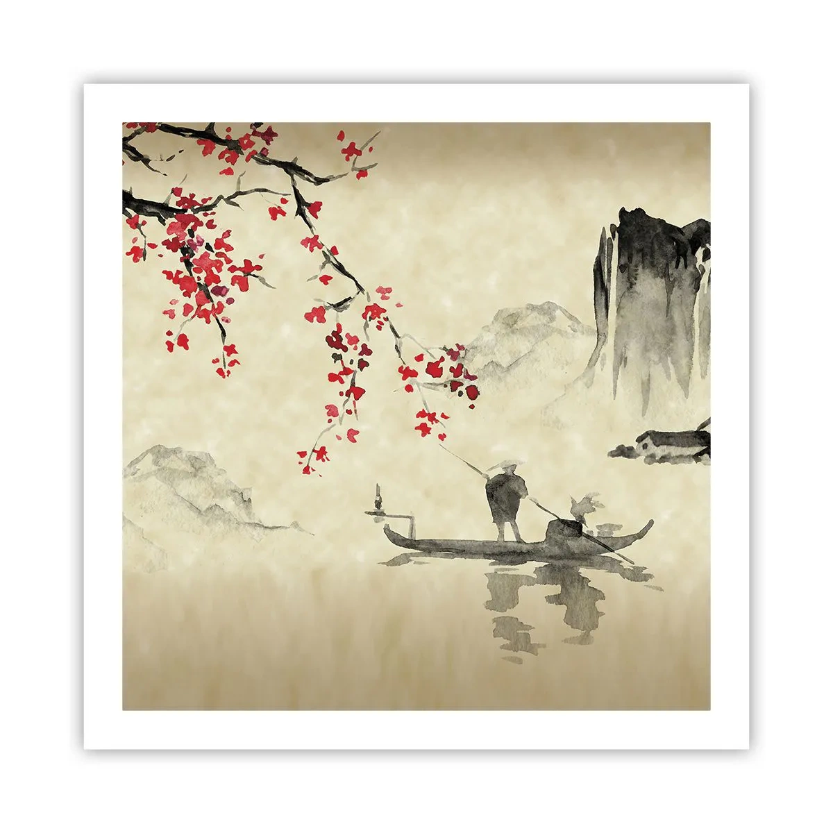 Pôster - Na terra do sol nascente - 60x60 cm