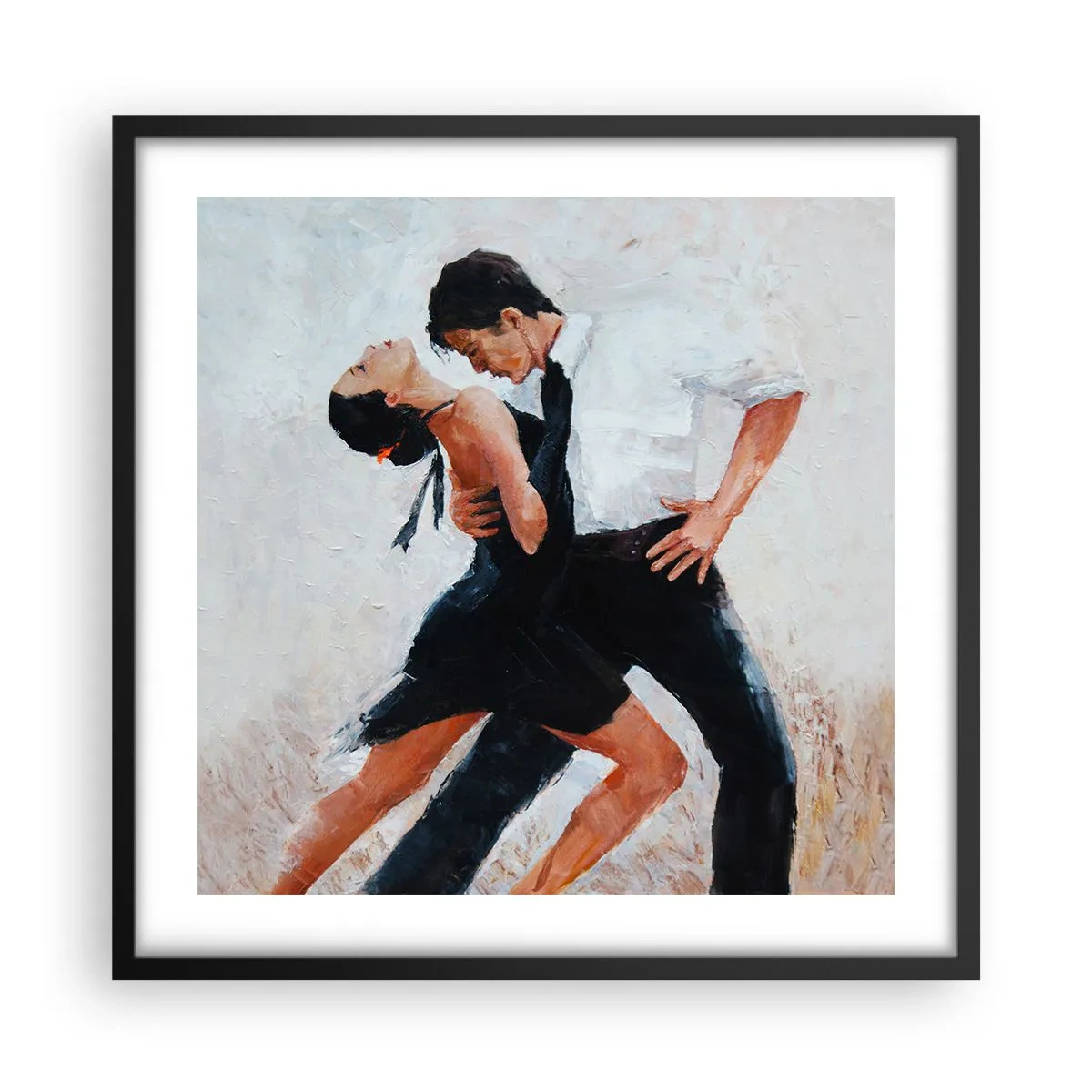 Pôster com moldura preta - O tango dos meus sonhos  - 50x50 cm