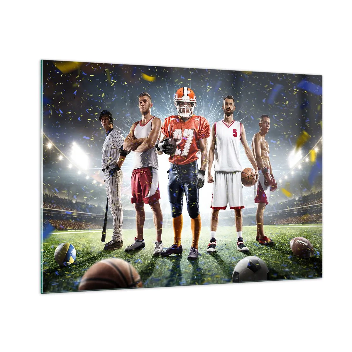 Quadro em vidro - Gladiadores dos campos - 100x70 cm