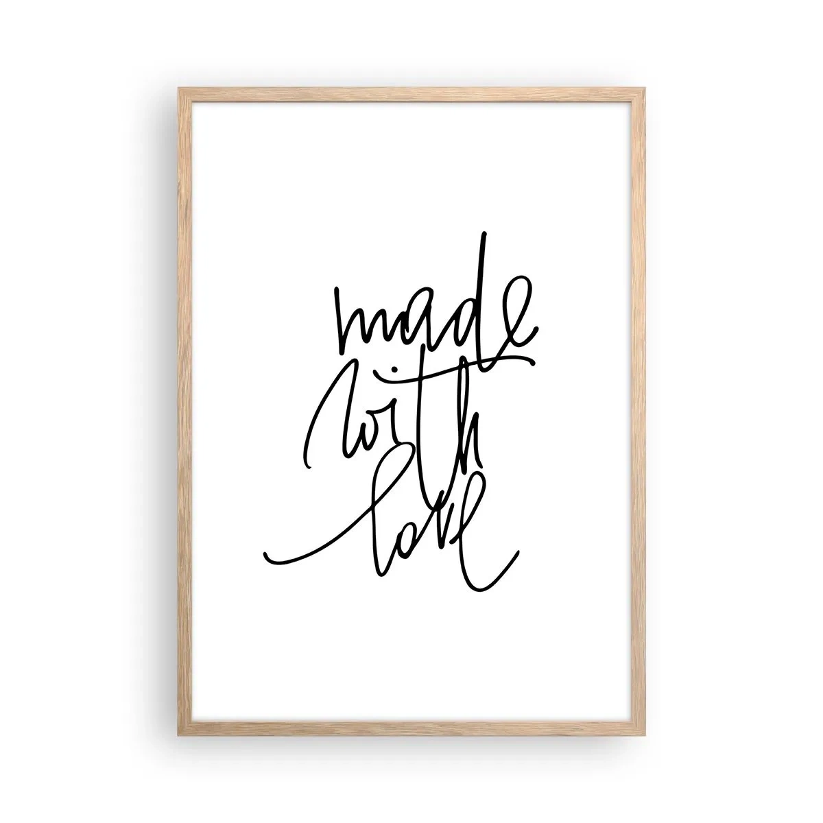 Pôster com moldura de carvalho claro - A melhor marca - 50x70 cm