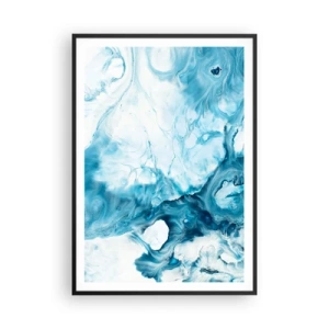 Pôster com moldura preta - Concerto Azul - 70x100 cm