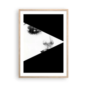 Pôster com moldura de carvalho claro - Sempre desconhecido - 50x70 cm