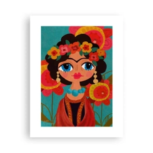 Pôster - Senhorita papoula - 30x40 cm