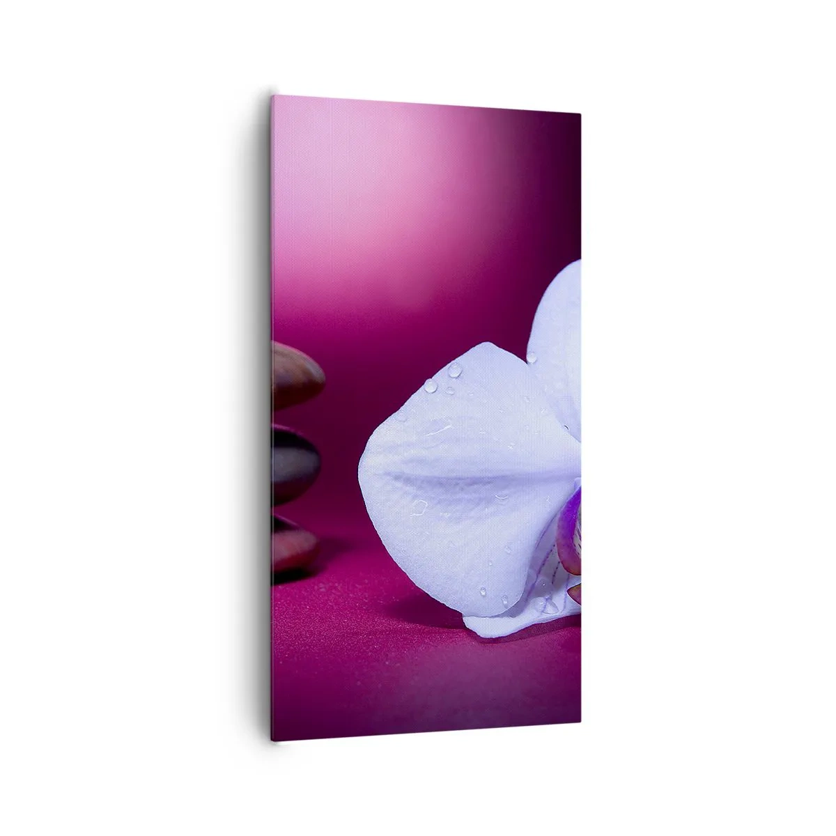 Quadro em tela - O estudo do frescor em roxo - 65x120 cm