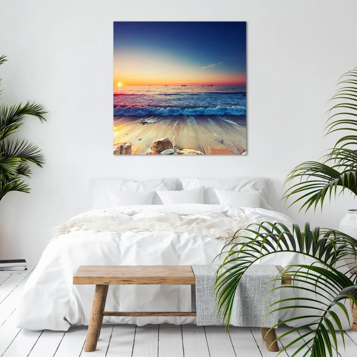 Quadro em tela - E além do horizonte? - 40x40 cm