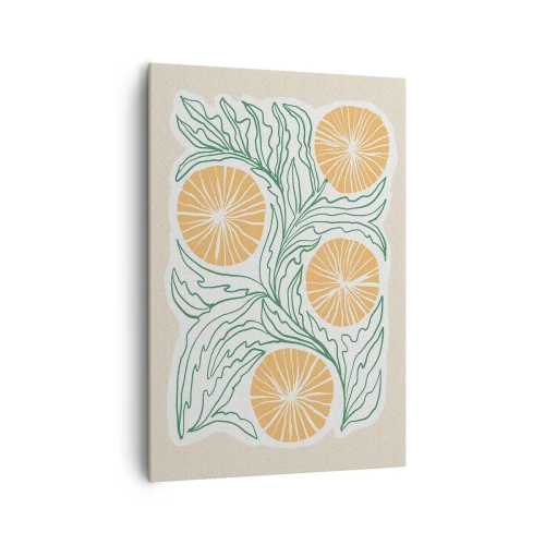 Quadro em tela - Étnico com um toque de abstração - 70x100 cm