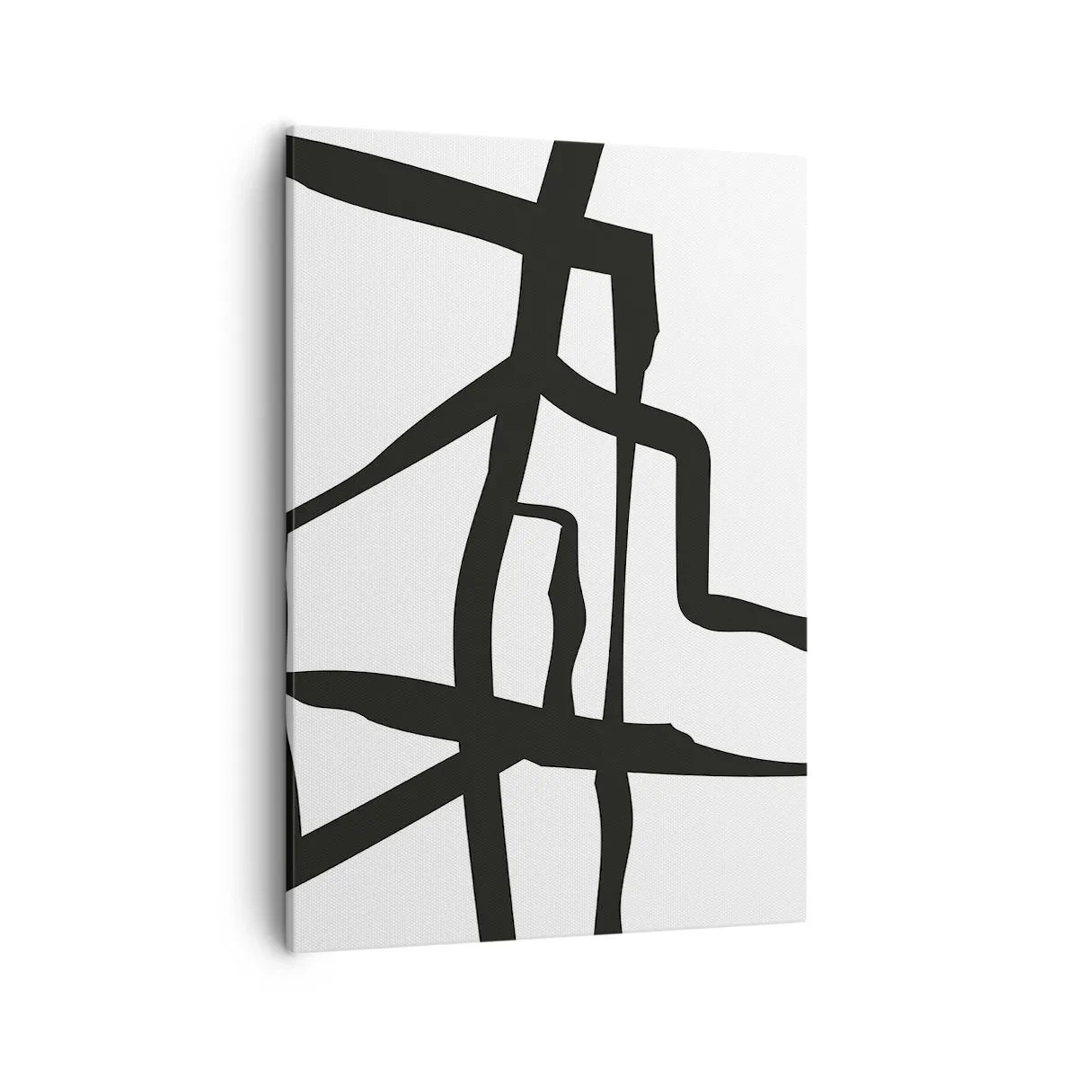 Quadro em tela - Projeto preto e branco - 50x70 cm