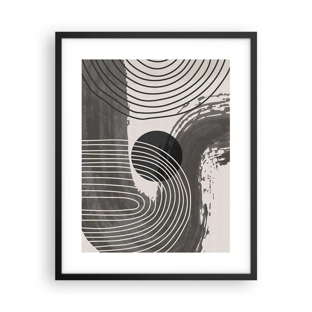 Pôster com moldura preta - O oval vence - 40x50 cm