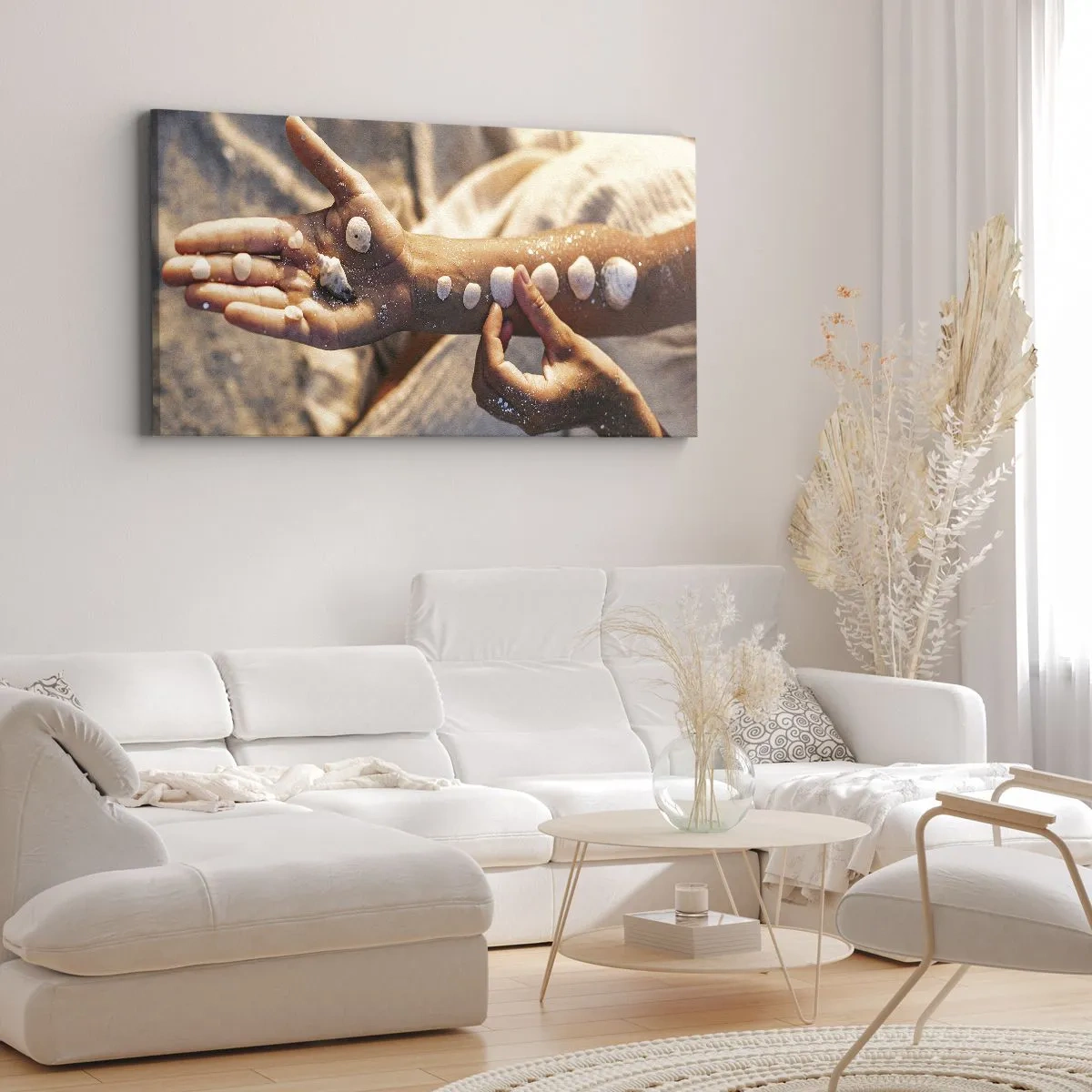 Quadro em tela - Beleza na ponta dos dedos - 100x40 cm