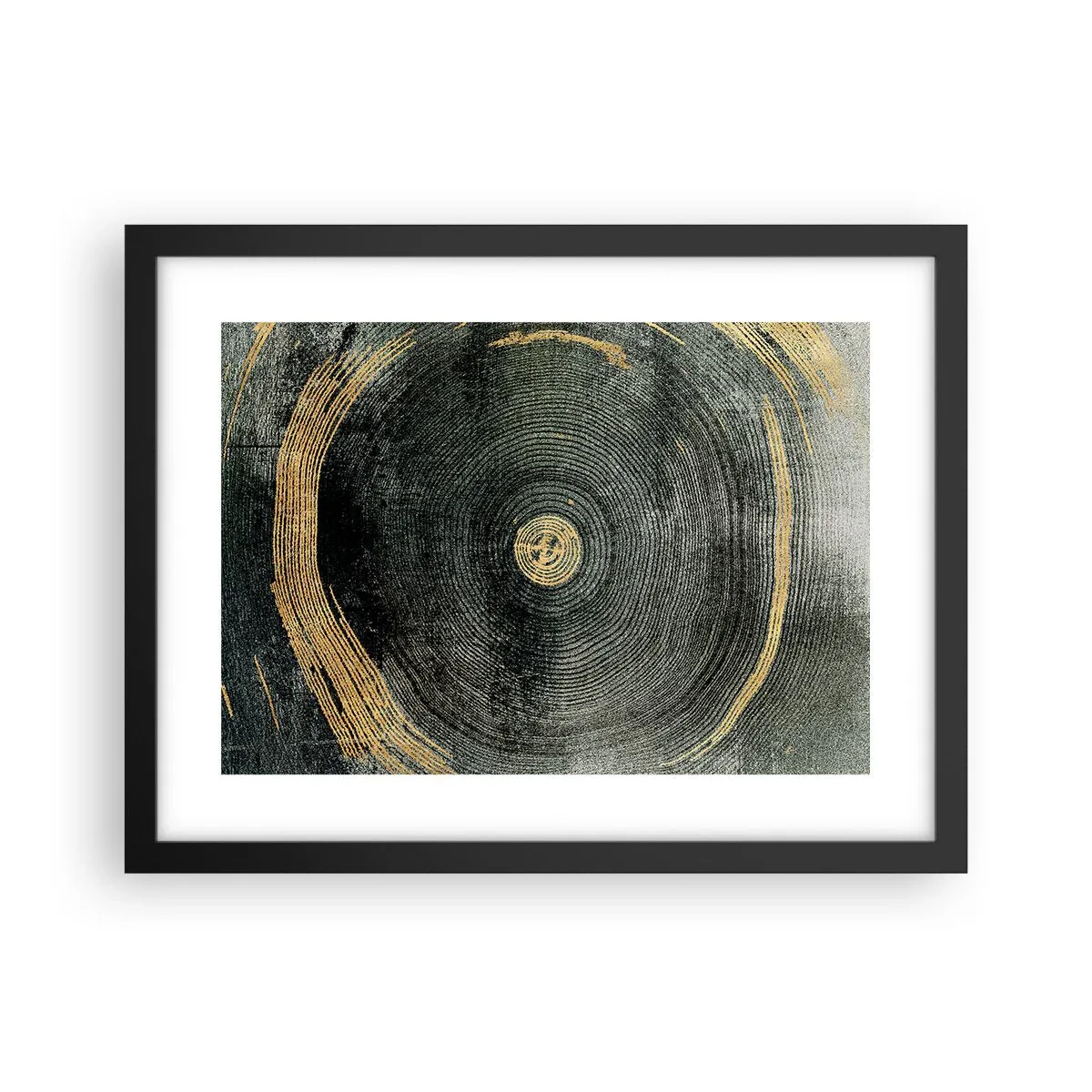 Pôster com moldura preta - Mudança e persistência - 40x30 cm