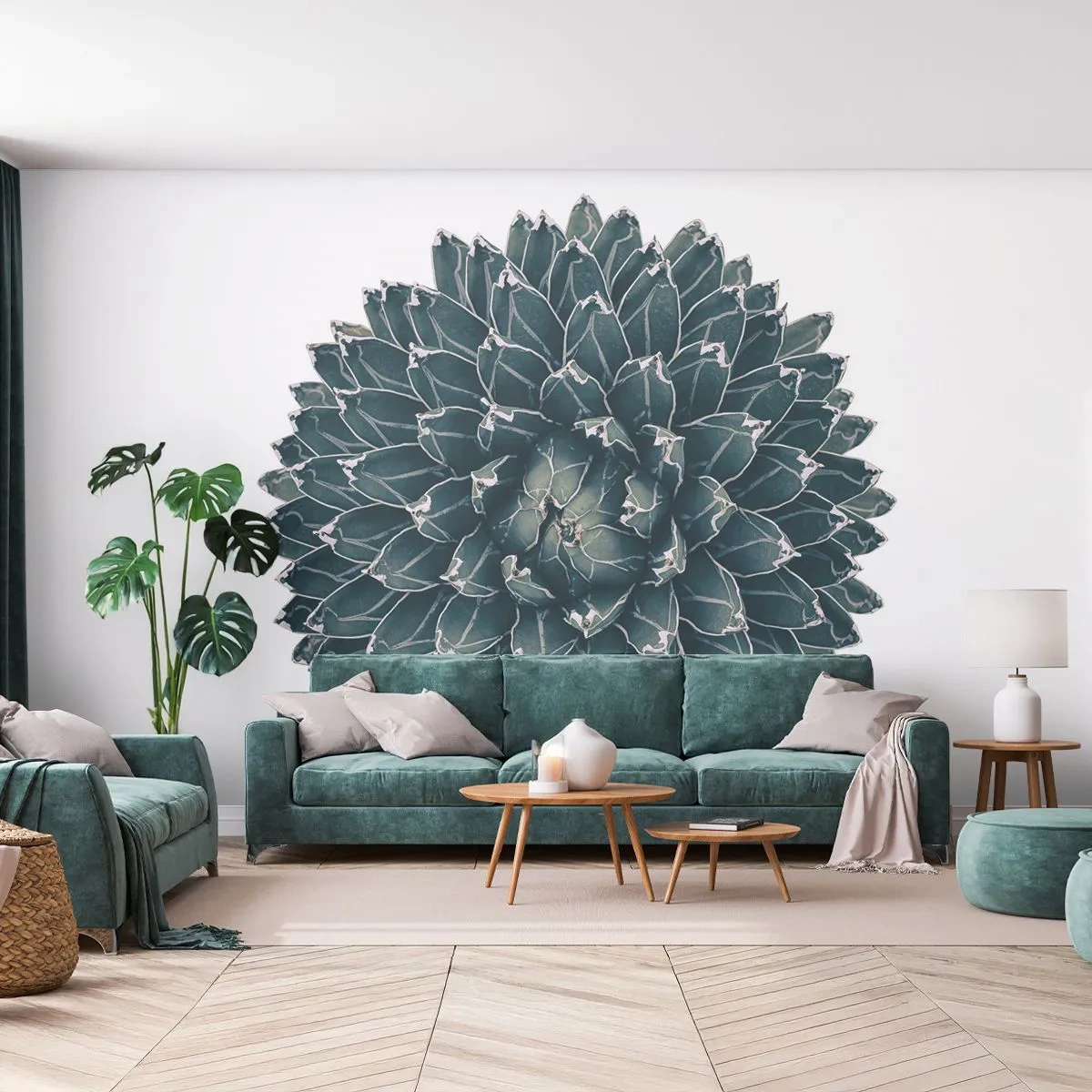 Papel de Parede Standard Eco - Estrela do Deserto - Cacto, Agave, Gráficos - 200x140 cm