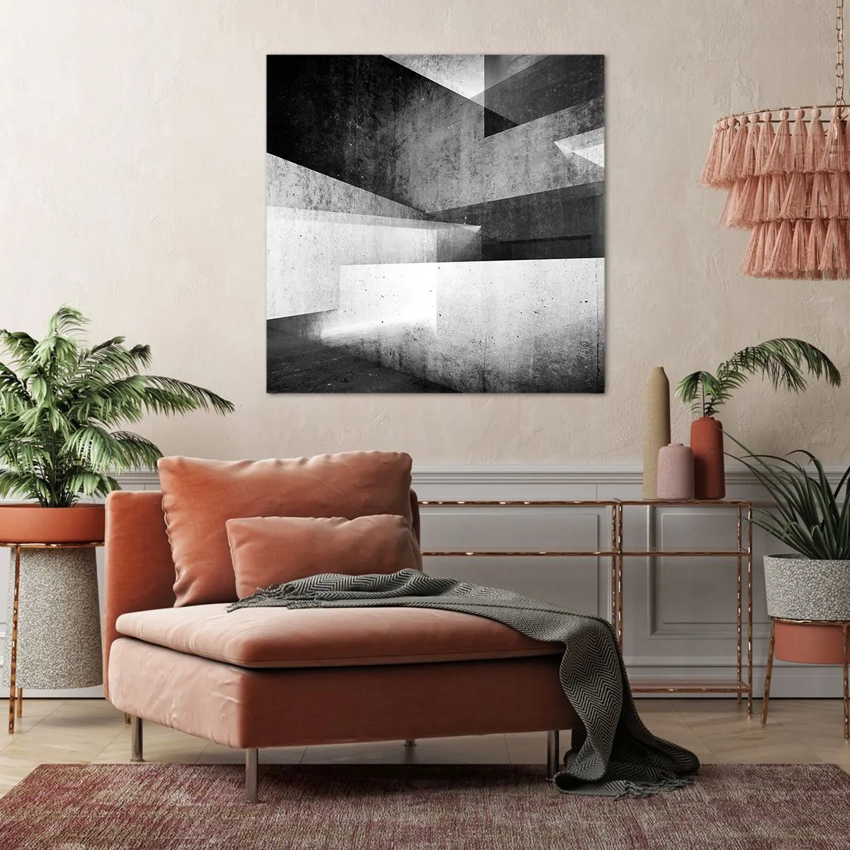 Quadro em tela - Estrutura espacial - 70x70 cm