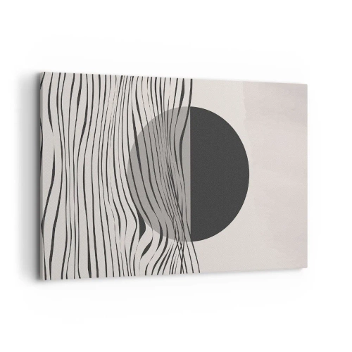 Quadro em tela - Composição da metade - 120x80 cm
