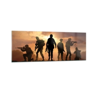 Quadro em vidro - Brothers in arms - 140x50 cm