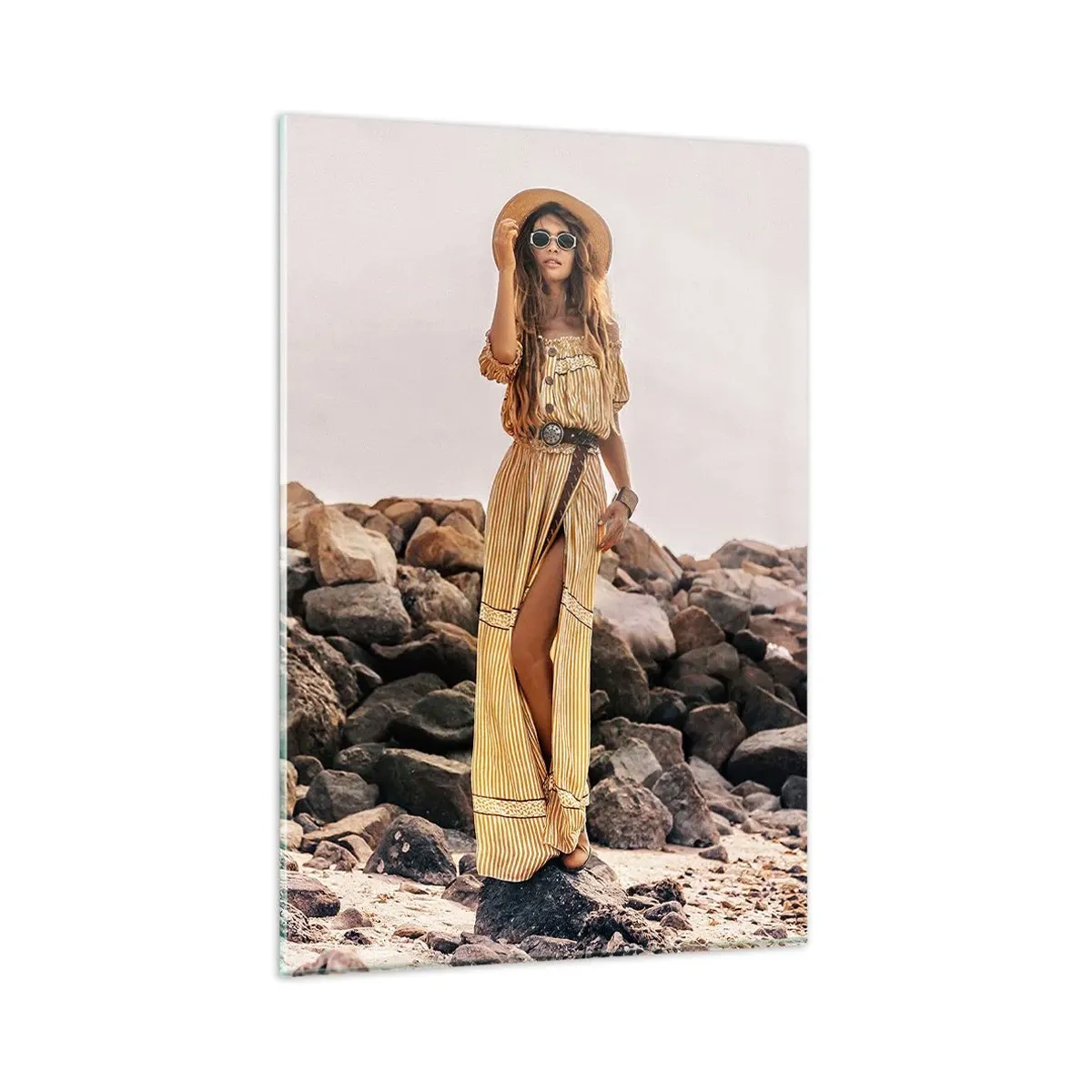 Quadro em vidro - A magia das pedras - 80x120 cm