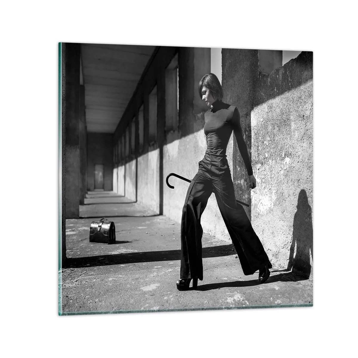 Quadro em vidro - Elegância urbana - 30x30 cm