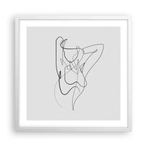 Pôster em moldura branca - Que tipo de pessoa é realmente... - 50x50 cm