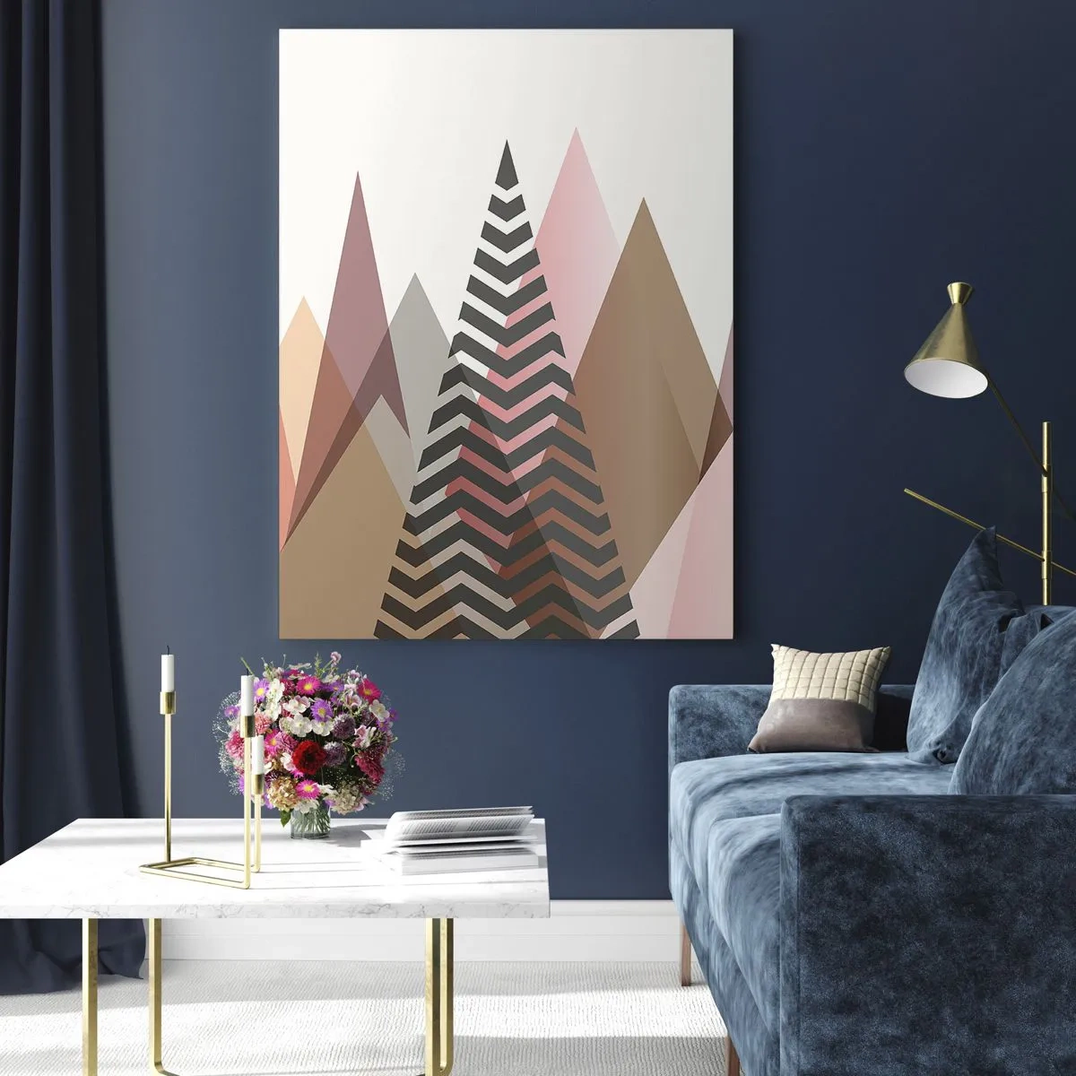 Quadro em vidro - Vista piramidal - 70x100 cm