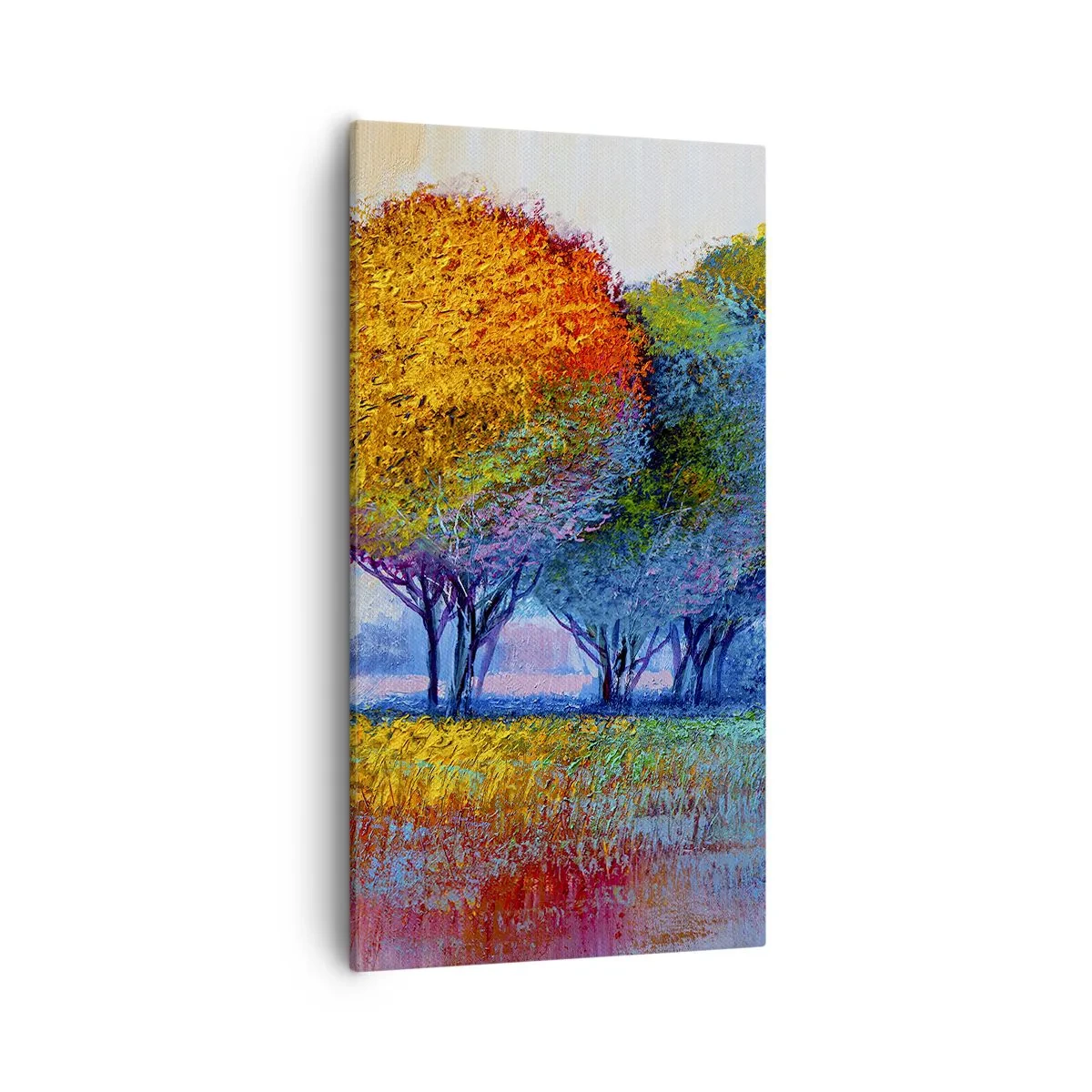 Quadro em tela - Um amontoado de cores lascivas - 55x100 cm
