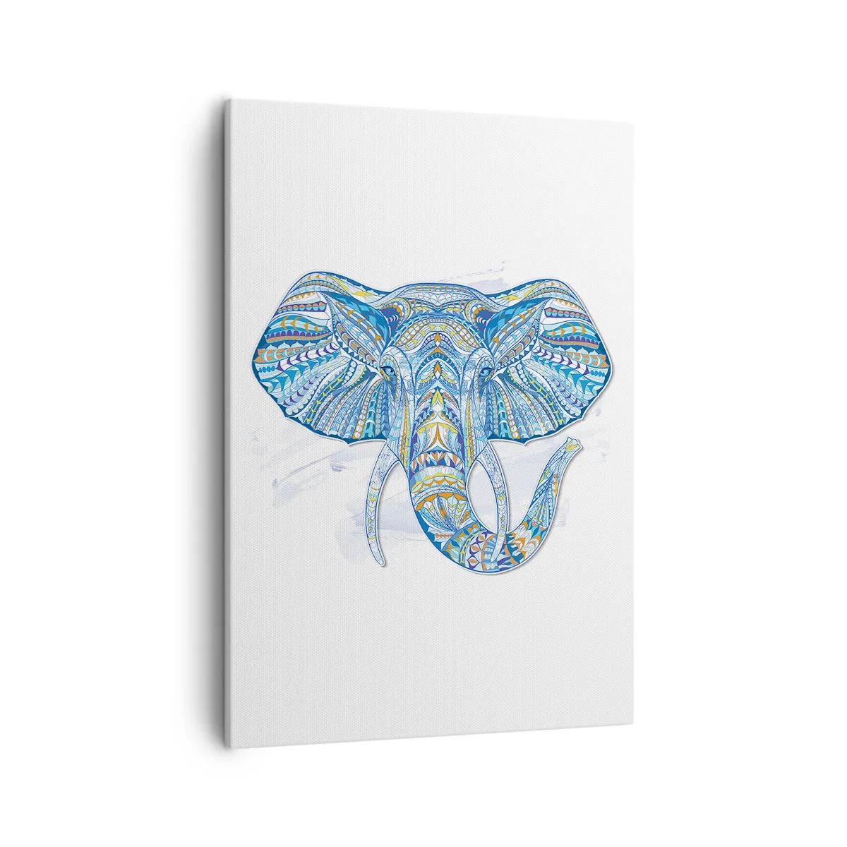 Quadro em tela - Incrustado com ouro e azul - 50x70 cm