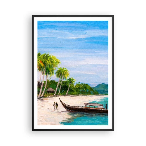 Pôster com moldura preta - Um sonho exótico - 70x100 cm