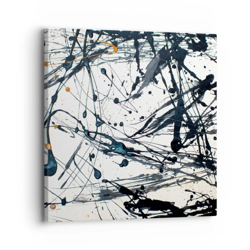Quadro em tela - Abstração expressionista - 30x30 cm