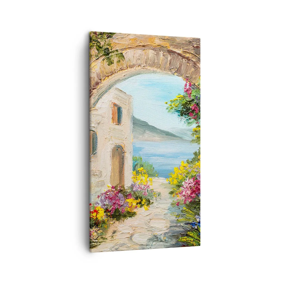 Quadro em tela - O encanto da província costeira - 45x80 cm