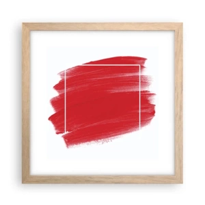 Pôster com moldura de carvalho claro - Fora do quadro - 30x30 cm
