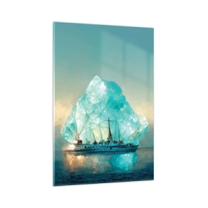 Quadro em vidro - Diamante Ártico - 80x120 cm