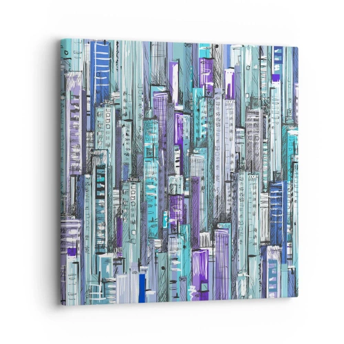Quadro em tela - Azul do céu - 30x30 cm