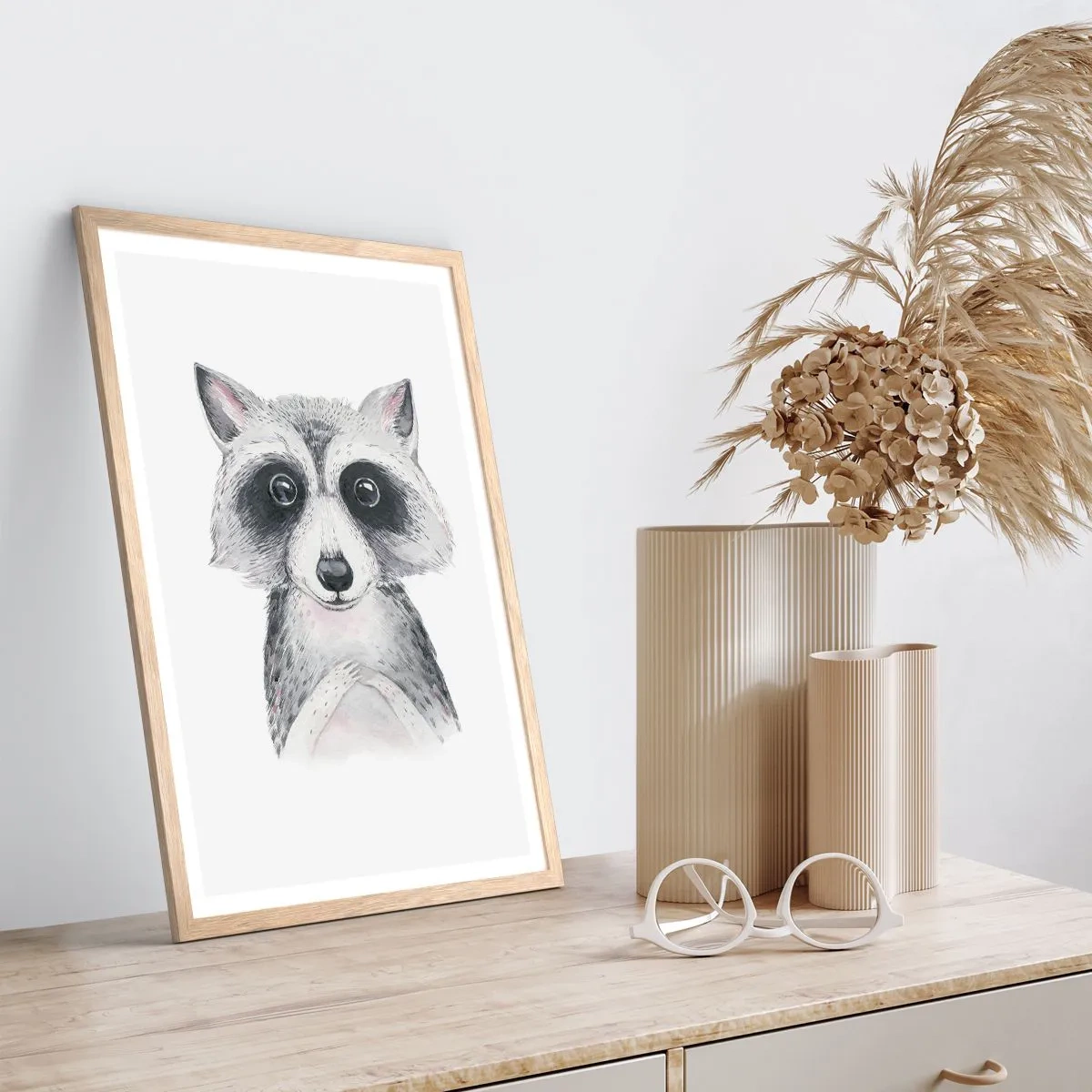 Pôster com moldura de carvalho claro - Um momento de emoção - 61x91 cm