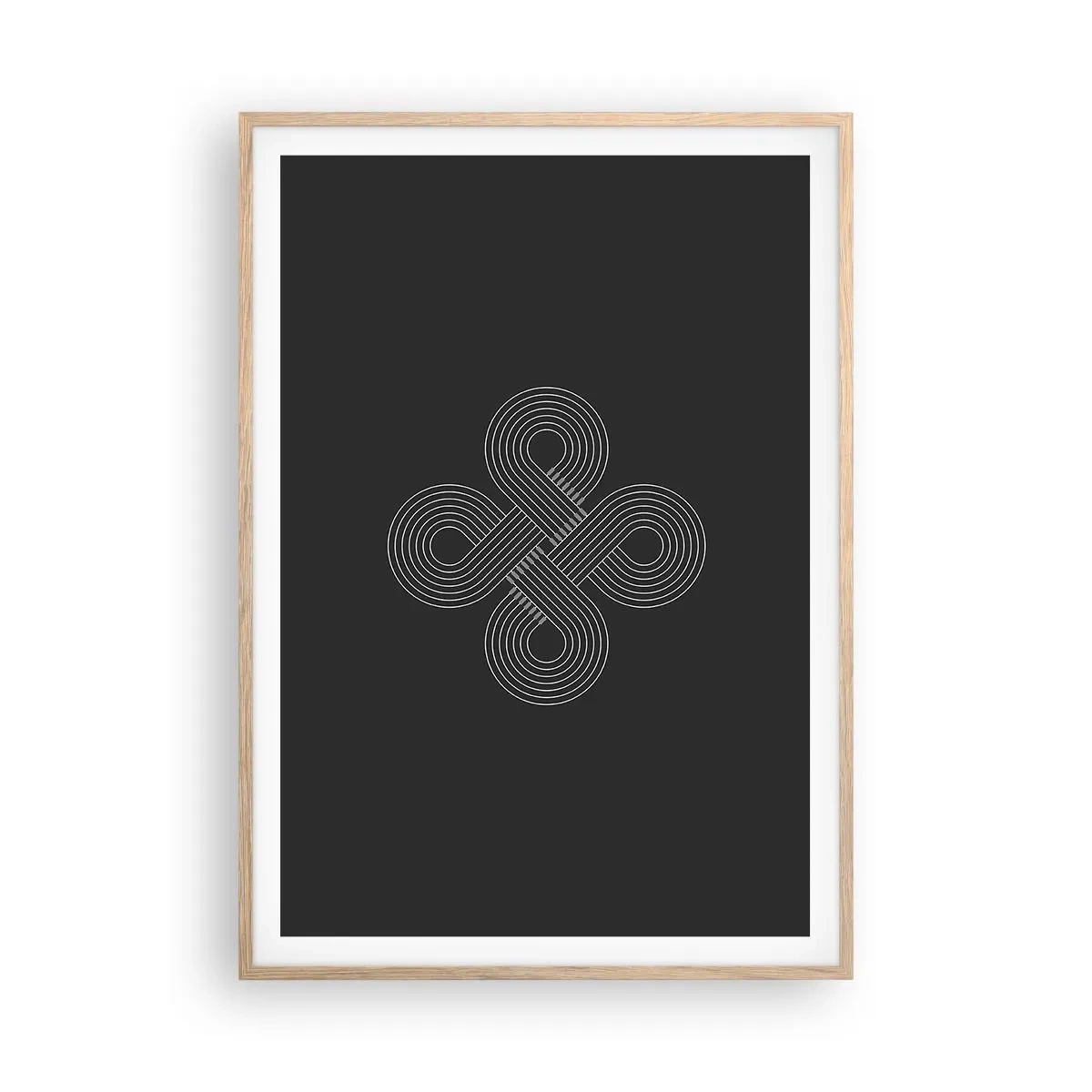 Pôster com moldura de carvalho claro - No espírito celta - 70x100 cm