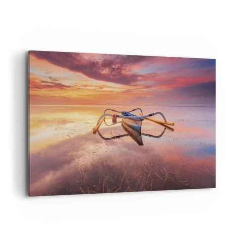 Quadro em tela - A calma de uma noite tropical - 100x70 cm