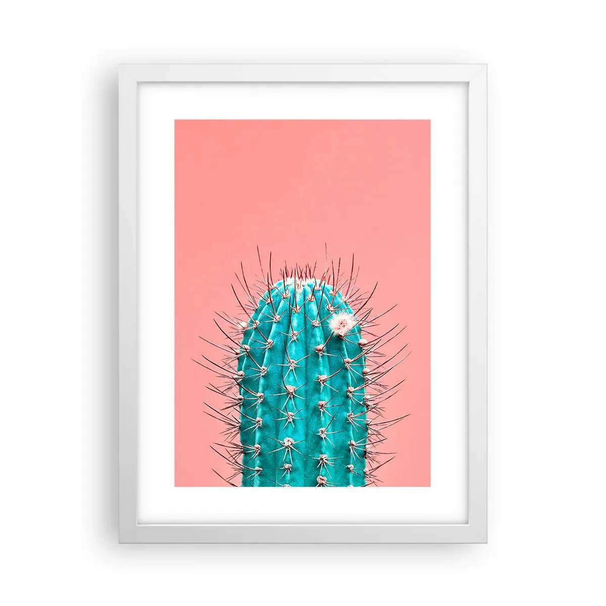 Pôster em moldura branca - Apenas olhe - 30x40 cm