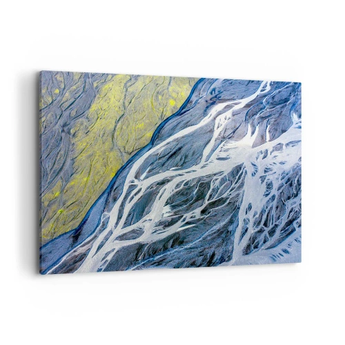 Quadro em tela - Pinturas rupestres da natureza - 100x70 cm
