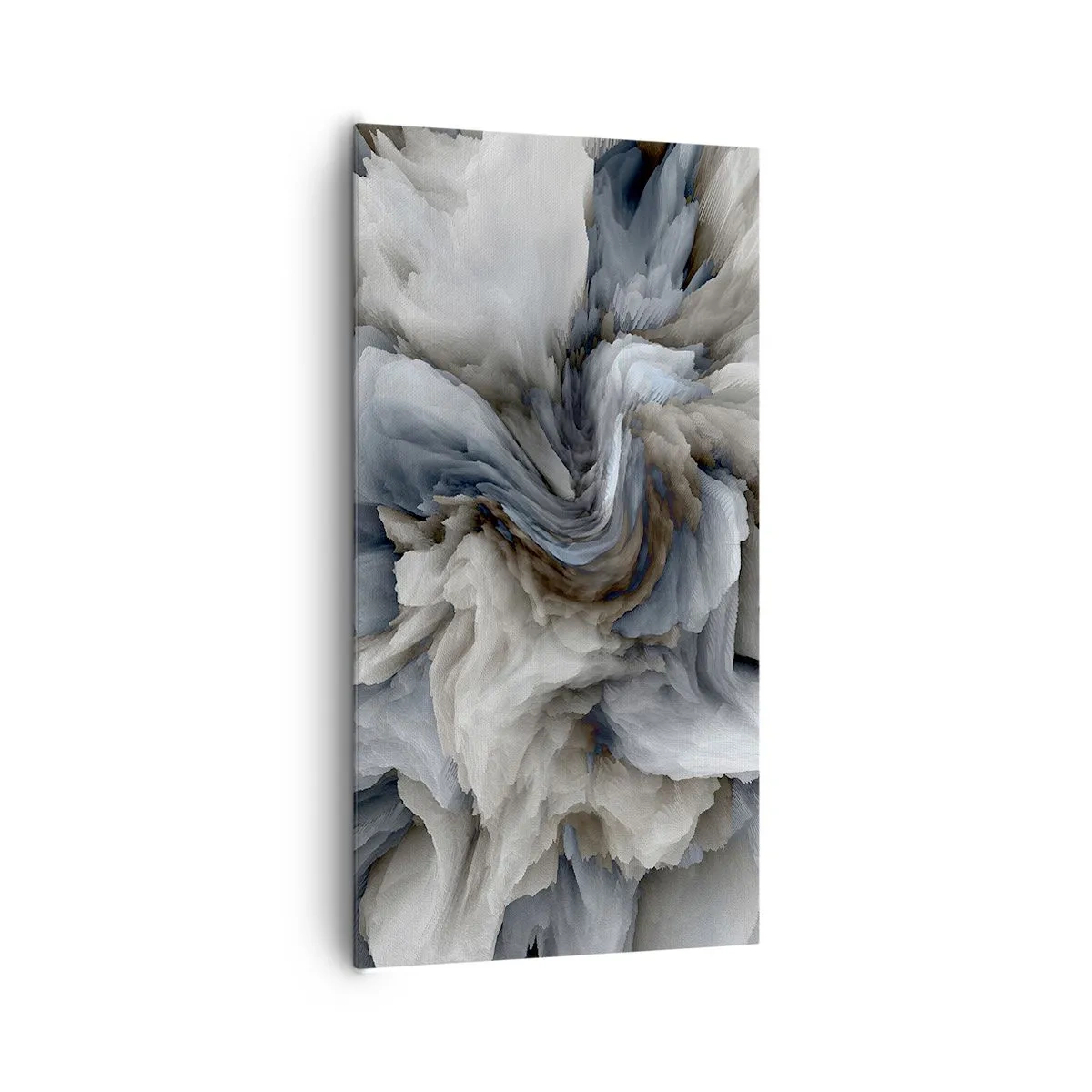 Quadro em tela - Pedra e flor - 65x120 cm
