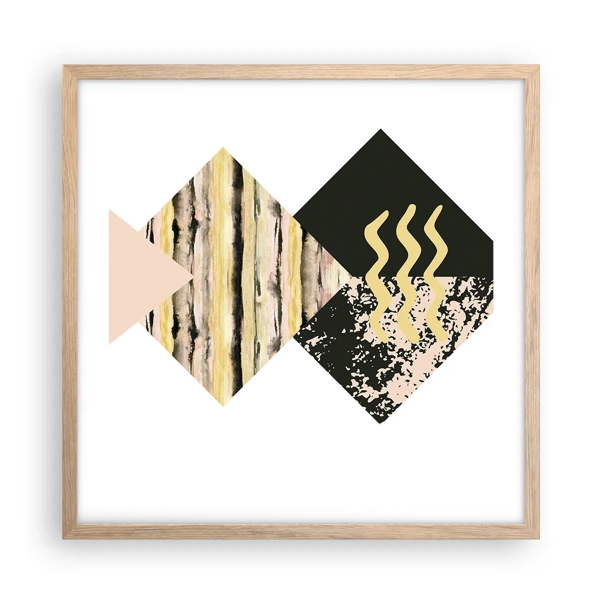 Pôster com moldura de carvalho claro - Não é tão simples assim - 50x50 cm