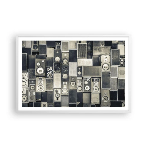 Pôster em moldura branca - Está tudo bem - 91x61 cm