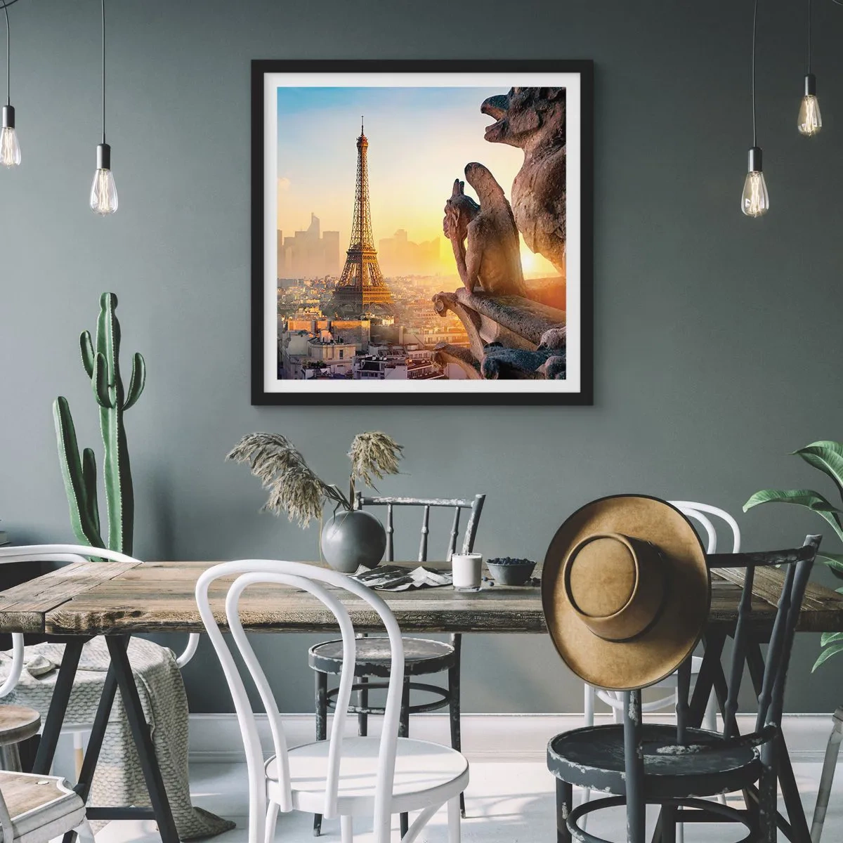 Pôster com moldura preta - Muita coisa mudou... - 60x60 cm