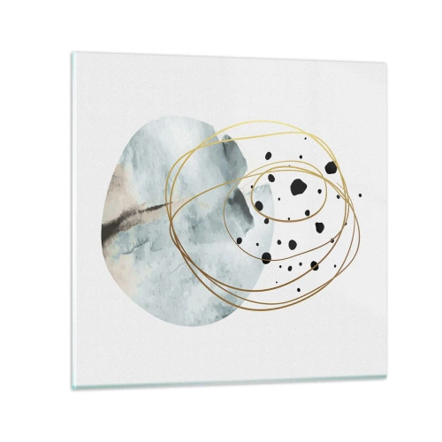Quadro em vidro - No abraço ao espaço - 50x50 cm
