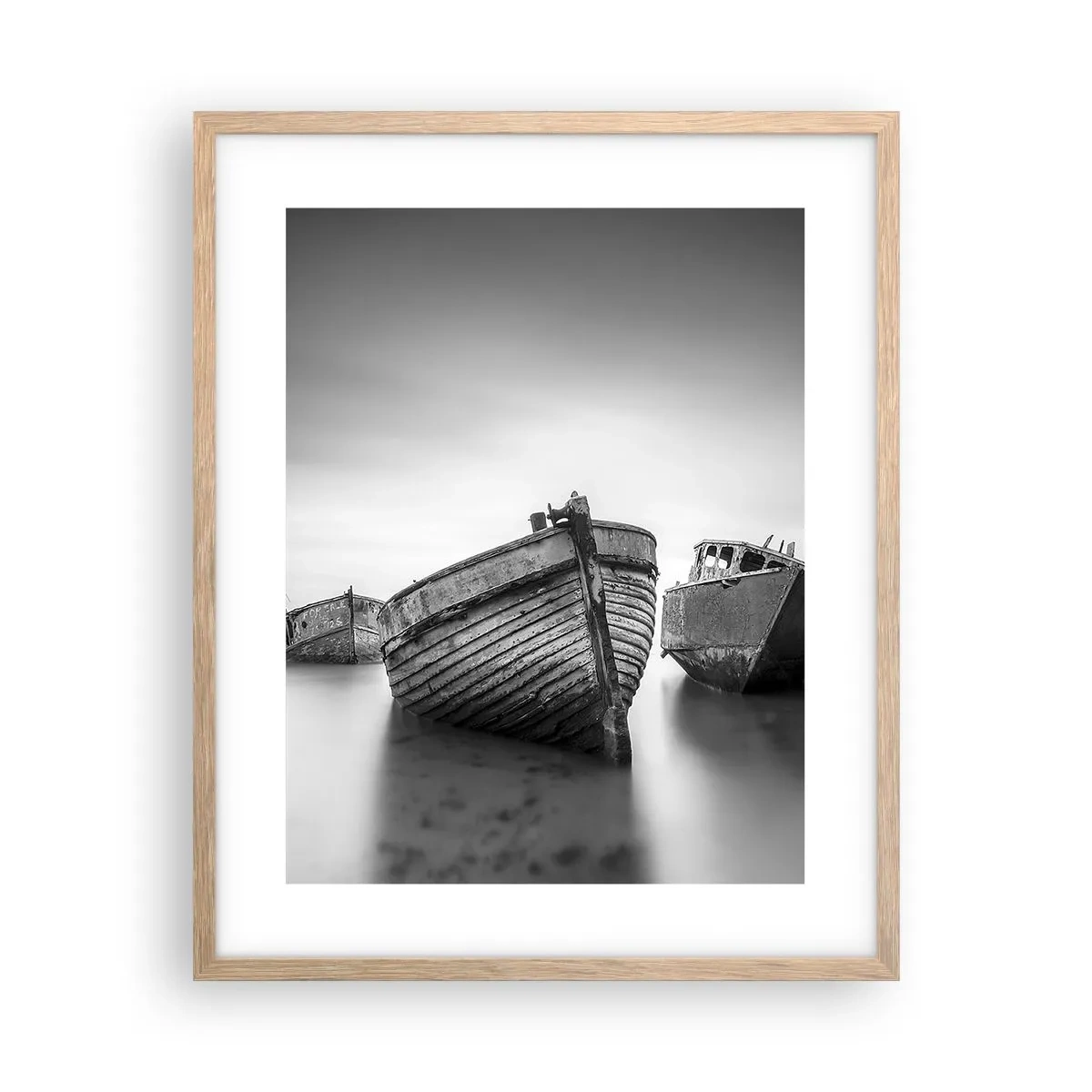 Pôster com moldura de carvalho claro - Apenas lembranças... - 40x50 cm