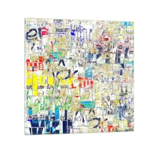 Quadro em vidro - Simplesmente agradável aos olhos - 70x70 cm