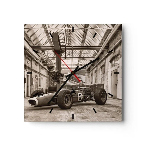 Relógio de parede - Relógio em vidro - O descanso do vencedor - 30x30 cm