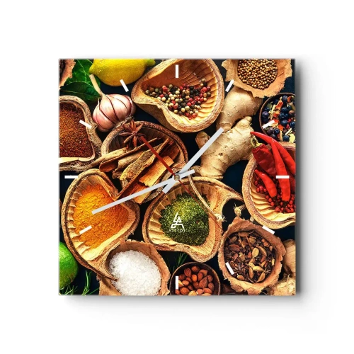 Relógio de parede - Relógio em vidro - Leve o que quiser - 30x30 cm